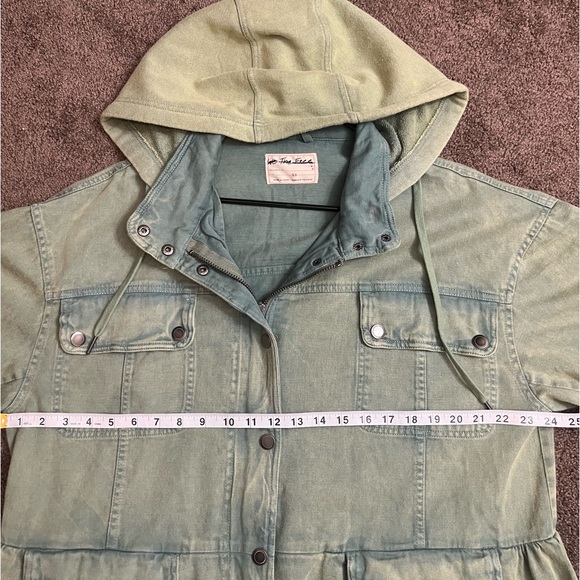 NWOT Free People Nocturne Parka Green Hooded Zippered
Longline Jacket, XS - Picture 7 of 11